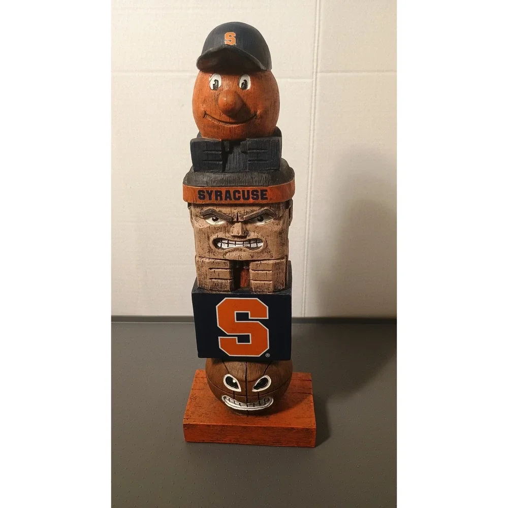 Evergreen Syracuse Orange Totem Statue NCAA 16in Orange Excellent Fan Decor